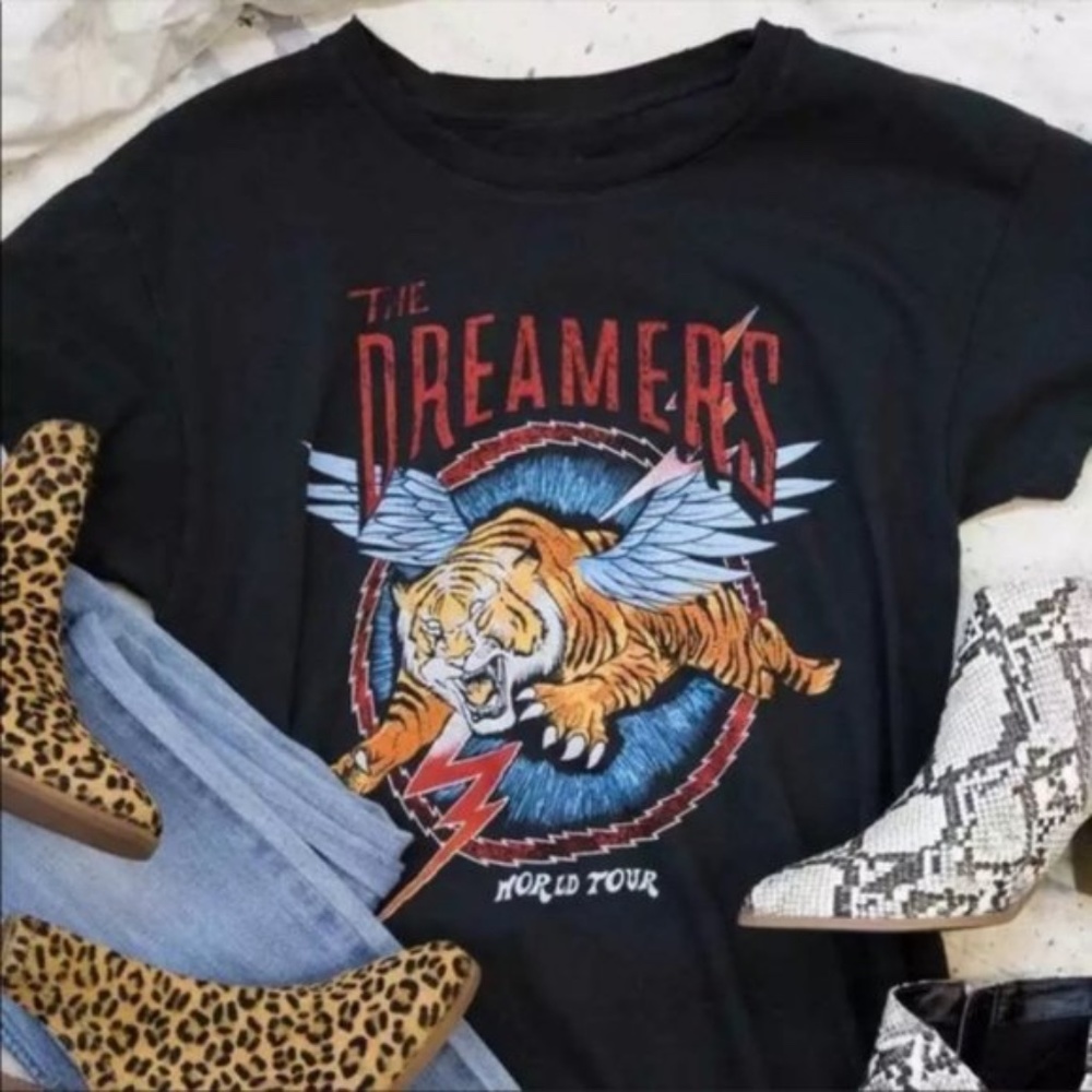 The DREAMERS Tour Tiger Wings Graphic tee black - Picture 3 of 7